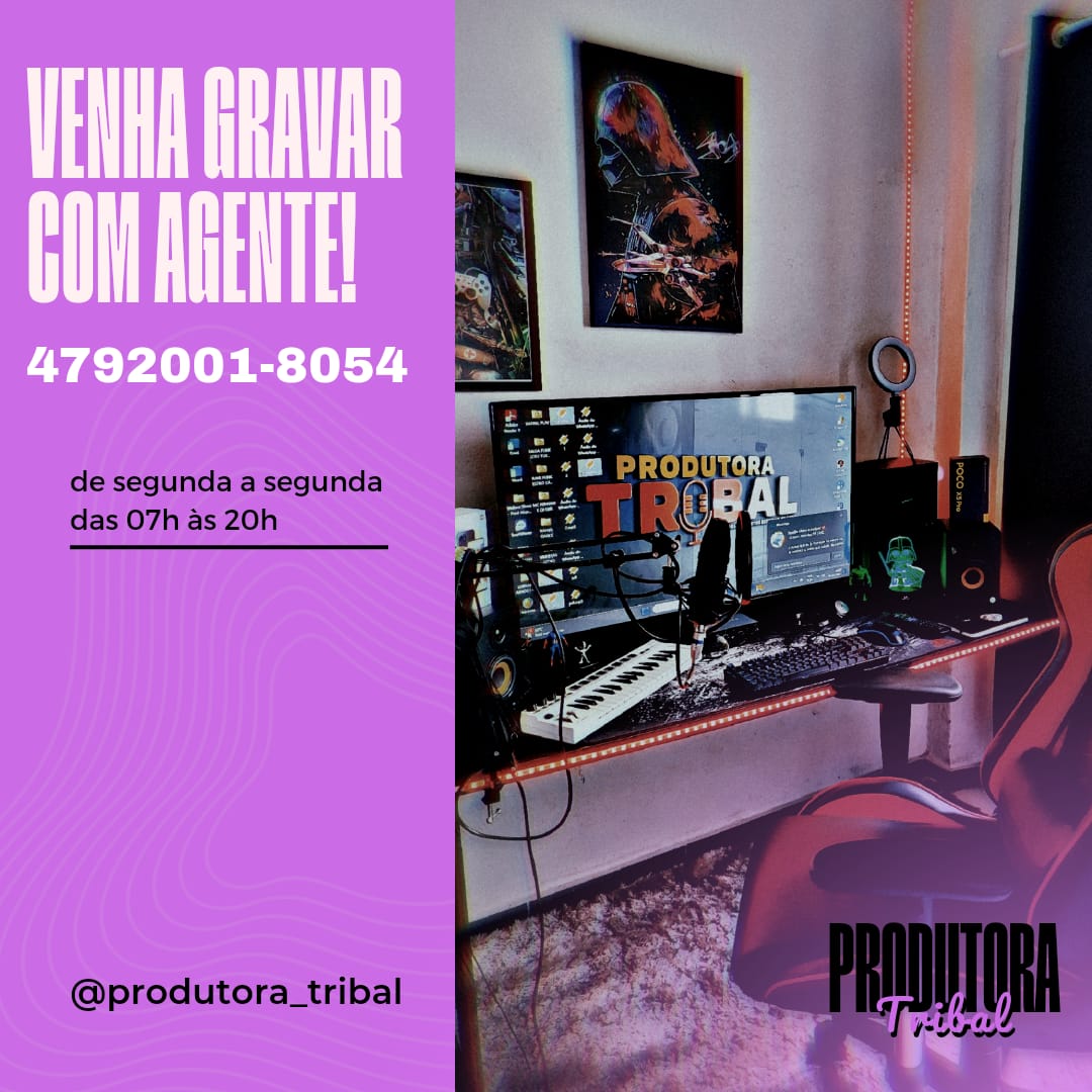 PRODUTORA TRIBAL - SOLUÇÕES EM ÁUDIO - JOINVILLE-SC -WAHTSAPP 47 9 2001-8054